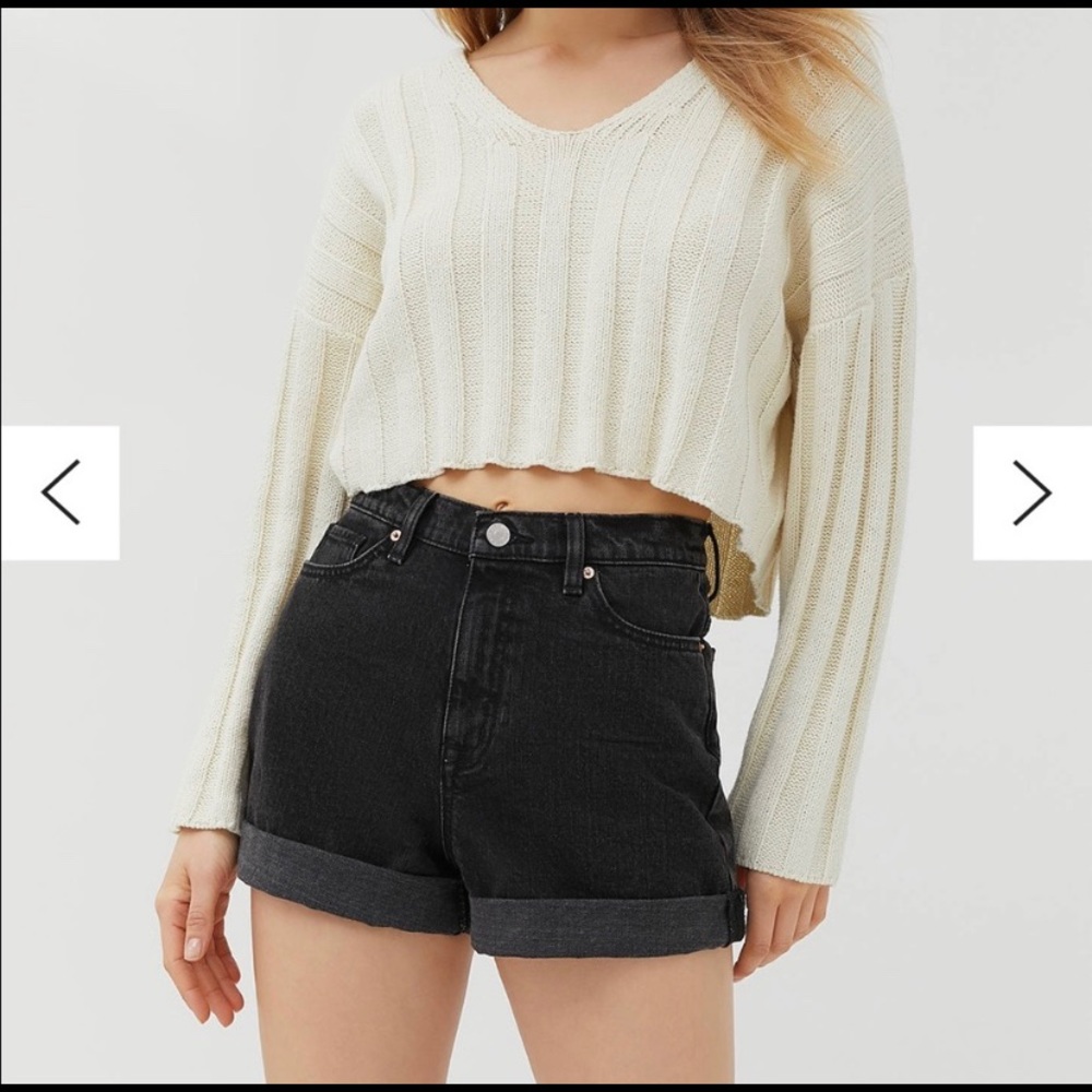 NWT BDG Black Mom Jean Shorts